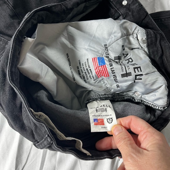 Barbell Men's Black Straight Jeans size 34 - Picture 9 of 15